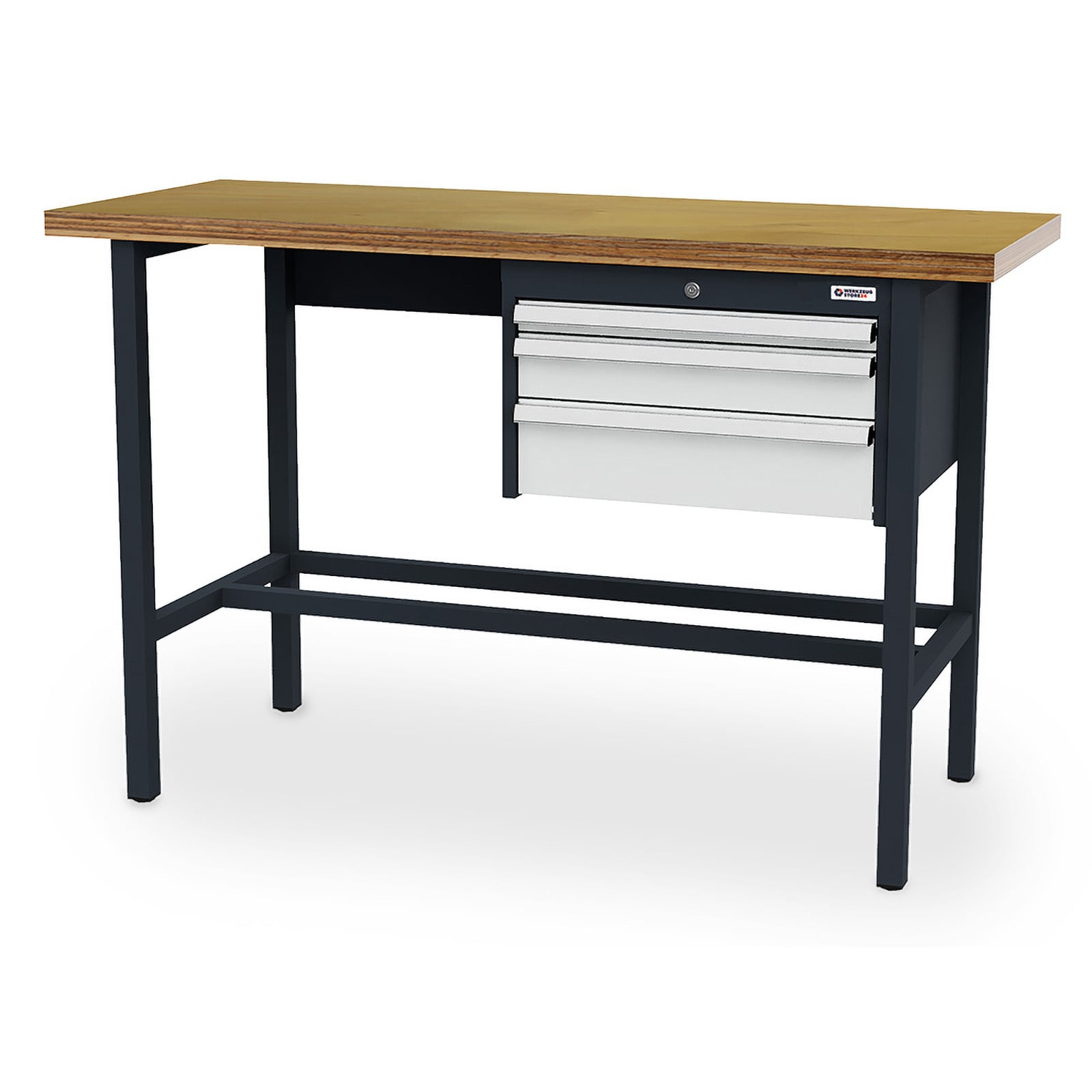 WS24 Arbeitstisch Schubladen: 1 x 50 1 x 100 1 x 150B x T x H 1.500 x 600 x 960 mm - WS24-100392