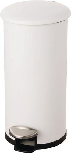 Tretabfallsammler Helit "the zinc" 12l D211xH423mm Stahl,pulv.weiß HELIT