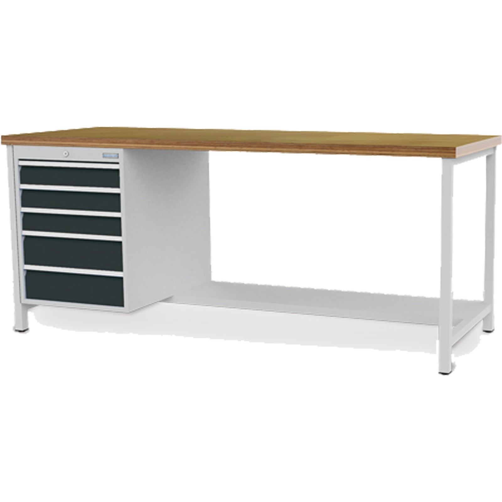 Bedrunka+Hirth Kastenwerkbank Breite 2.000 mm R 18-24 5x Schublade BxTxH 2.000x750x859 mm - 03.19.19VZ