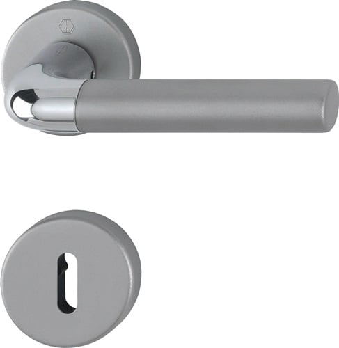 HOPPE Rosettengrt.Bremen 1505/42KV/42KVS Alu.F49/F9-2 rd.OB DIN L/R D/D - 3887719