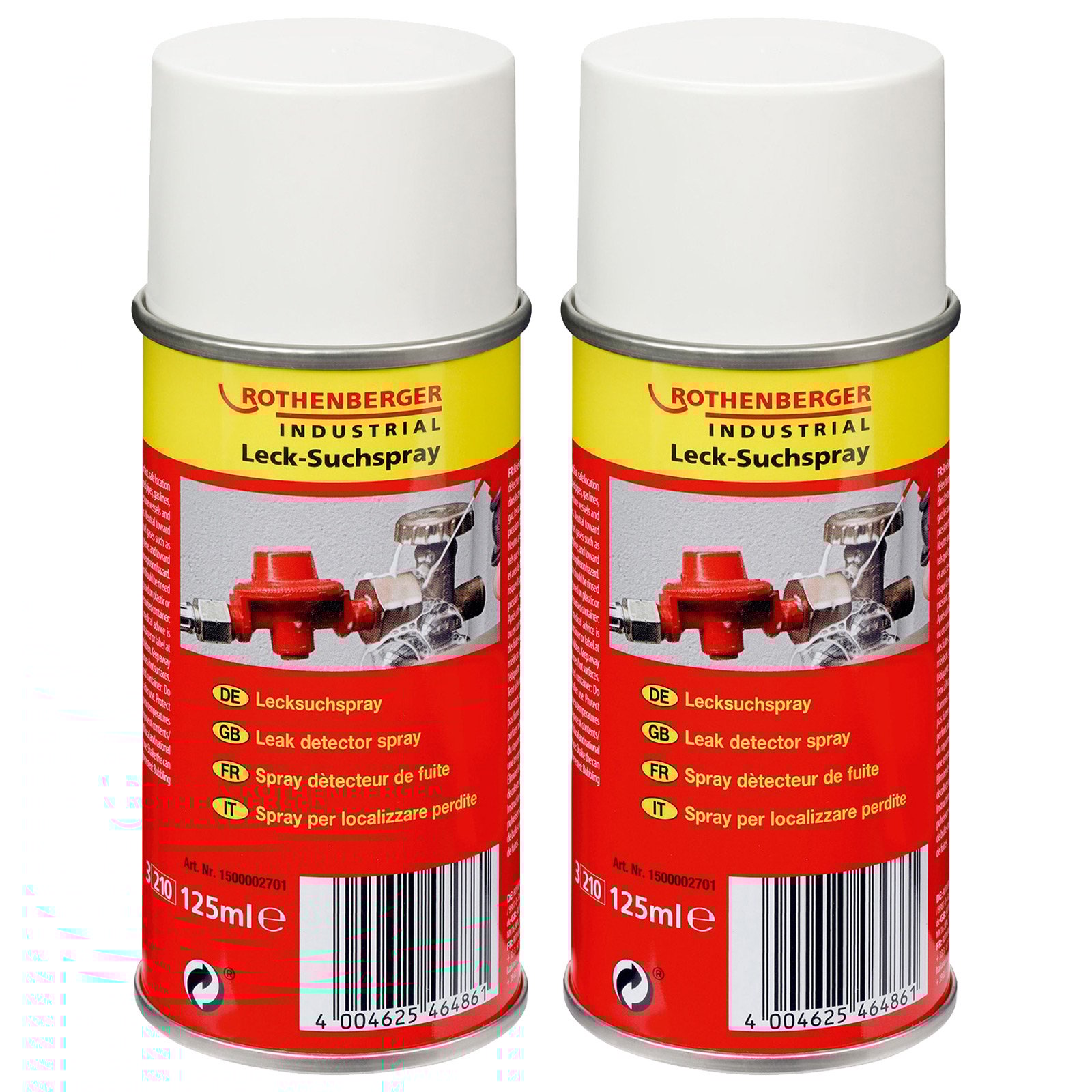ROTHENBERGER Industrial 2x Lecksuchspray 125 ml - 1500003902 ROTHENBERGER Industrial 2x Lecksuchspray 125 ml - 1500003902