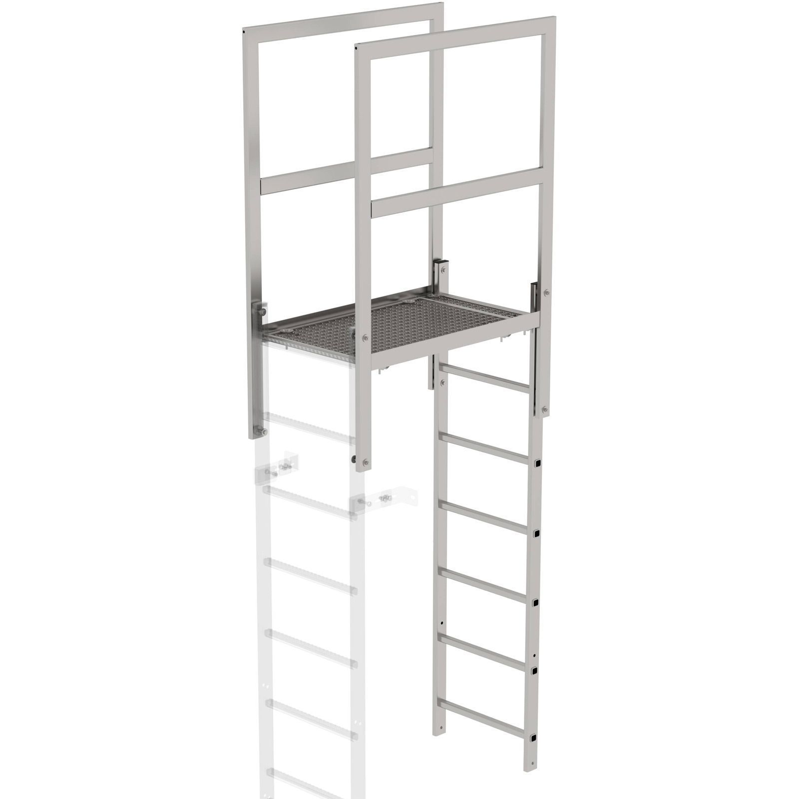 Günzburger Steigtechnik Attika-Überstieg Edelstahl