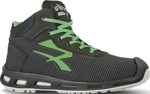 UPower Sicherheitsstiefel RedLion HARD Größe 45 schwarz / grün - RL1035645