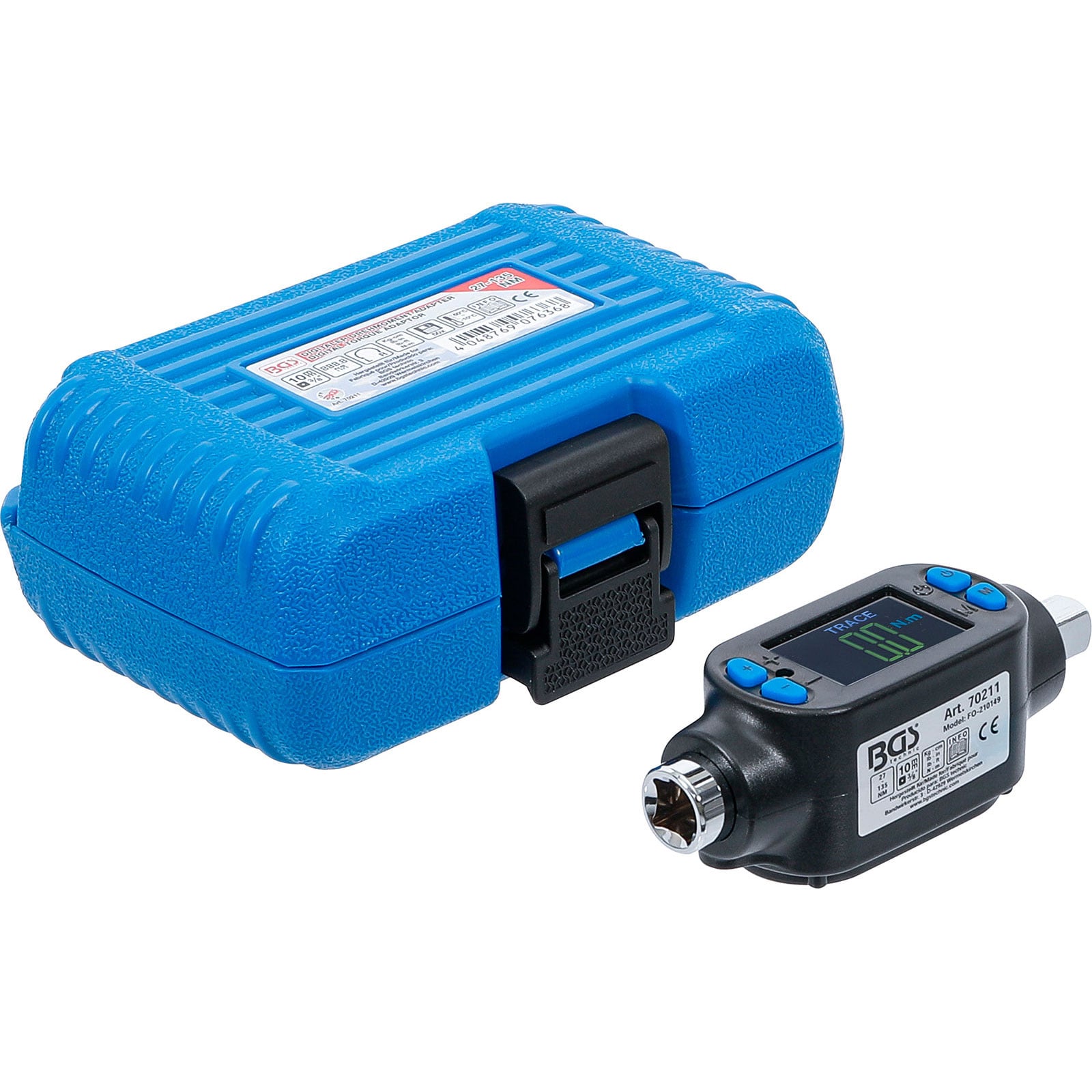 BGS Digitaler Drehmoment-Adapter 10 mm (3/8") 27 - 135 Nm - 70211