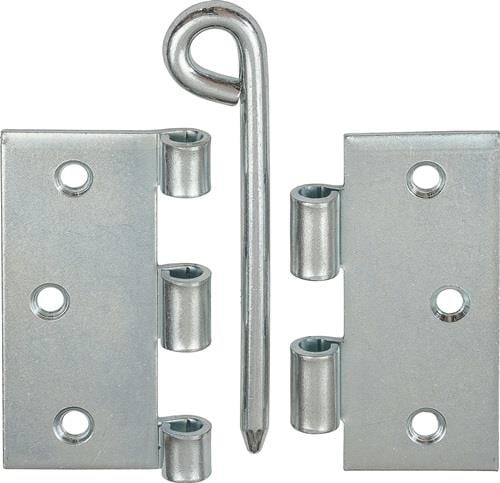 VORMANN Scharnier H.75 mm B.45 mm S.1,9 mm STA blau verz.ktg - 000614075ZR