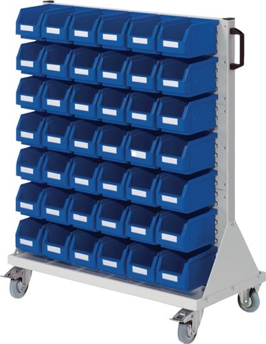 RasterPlan Rollwagen RasterMobil H1230xB1.000xT500mm lichtgrau KastenxGr.42xGr.6 - 7024.53.0713