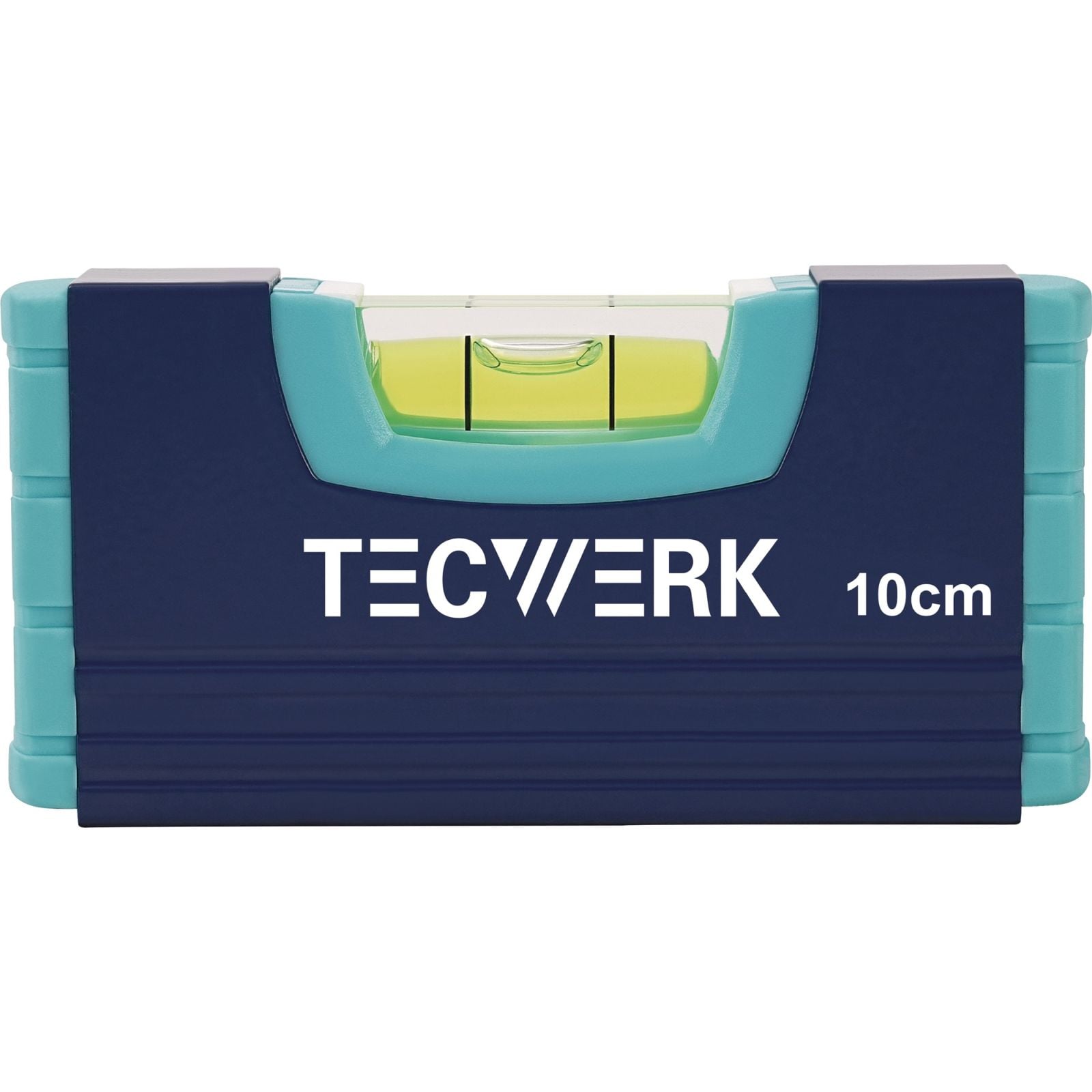 Wasserwaage 10cm Alu.blau ± 1,0 mm/m TECWERK