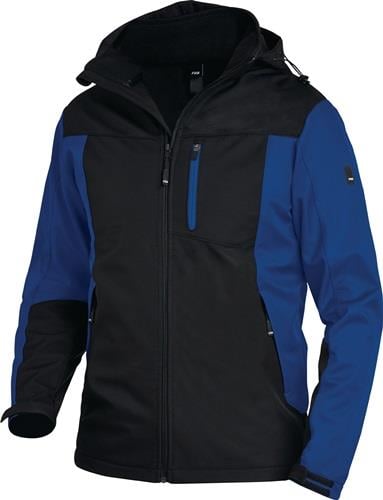 FHB Softshelljacke JANNIK Größe L royal / schwarz - 79105-3620-L