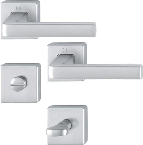 HOPPE Rosettengrt.Dublin 1124/843KV/843KVS Alu.F94-1 eck.SK/OL DIN L/R D/D - 11929765