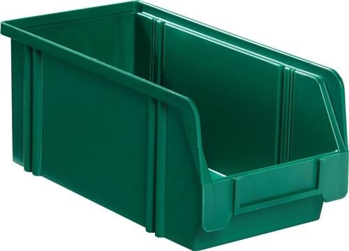 LA-KA-PE Sichtlagerkasten L 350 / 300 x B 200 x H 200 mm grün - LK2A GRÜN
