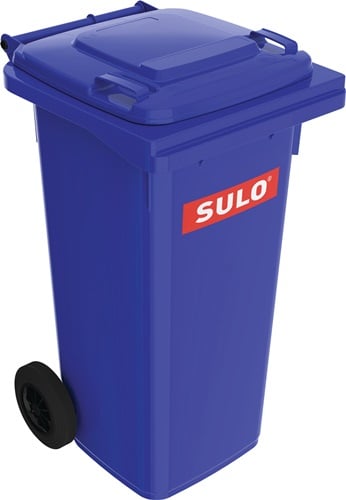 SULO Müllgroßbehälter 120l HDPE blau fahrbar,n.EN 840 - 1072346