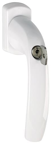 HOPPE Fenstergriff NY 0810S/U10 TBT1 Alu.F9016/verkehrsweiß 32mm abschl - 3286500