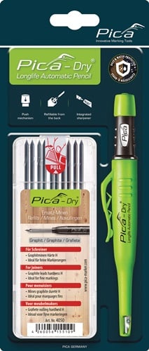 PICA Bau-/Tieflochmarker-Dry+Minenset Farbe graphit +Minenset 4000 871 360 - 30405