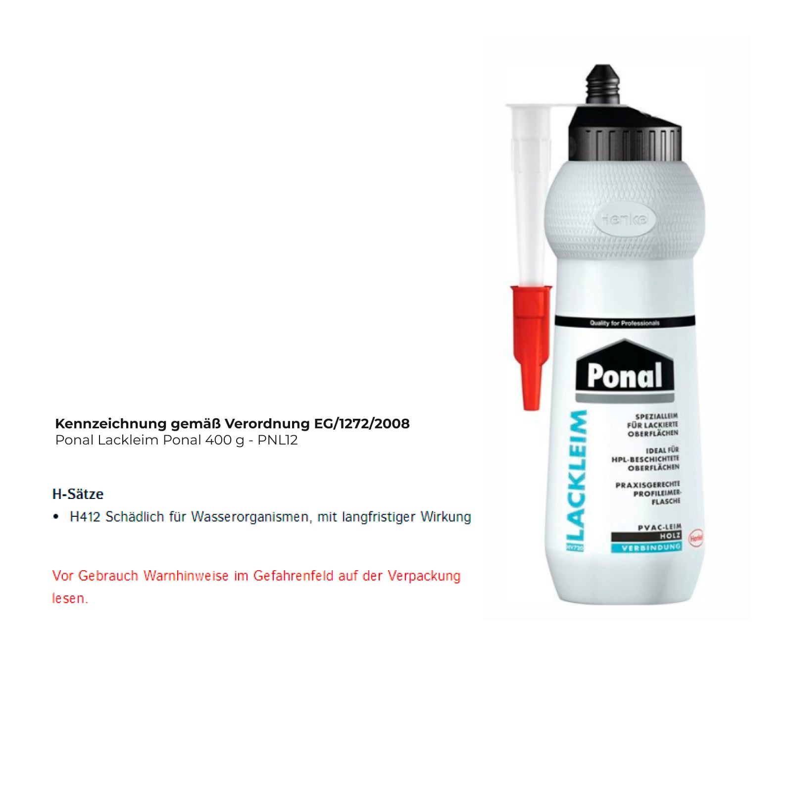 Ponal Lackleim Ponal 400 g - PNL12