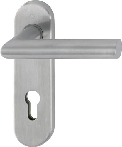 HOPPE FS-Garnitur Ams.FS-E1400/353KH VA F69 D/D TS 40-65mm PZ rd DIN L/R - 10722509