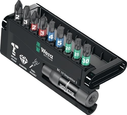 Wera Bitsortiment Bit-Check 10 Impaktor 1 10tlg. - 5057683001