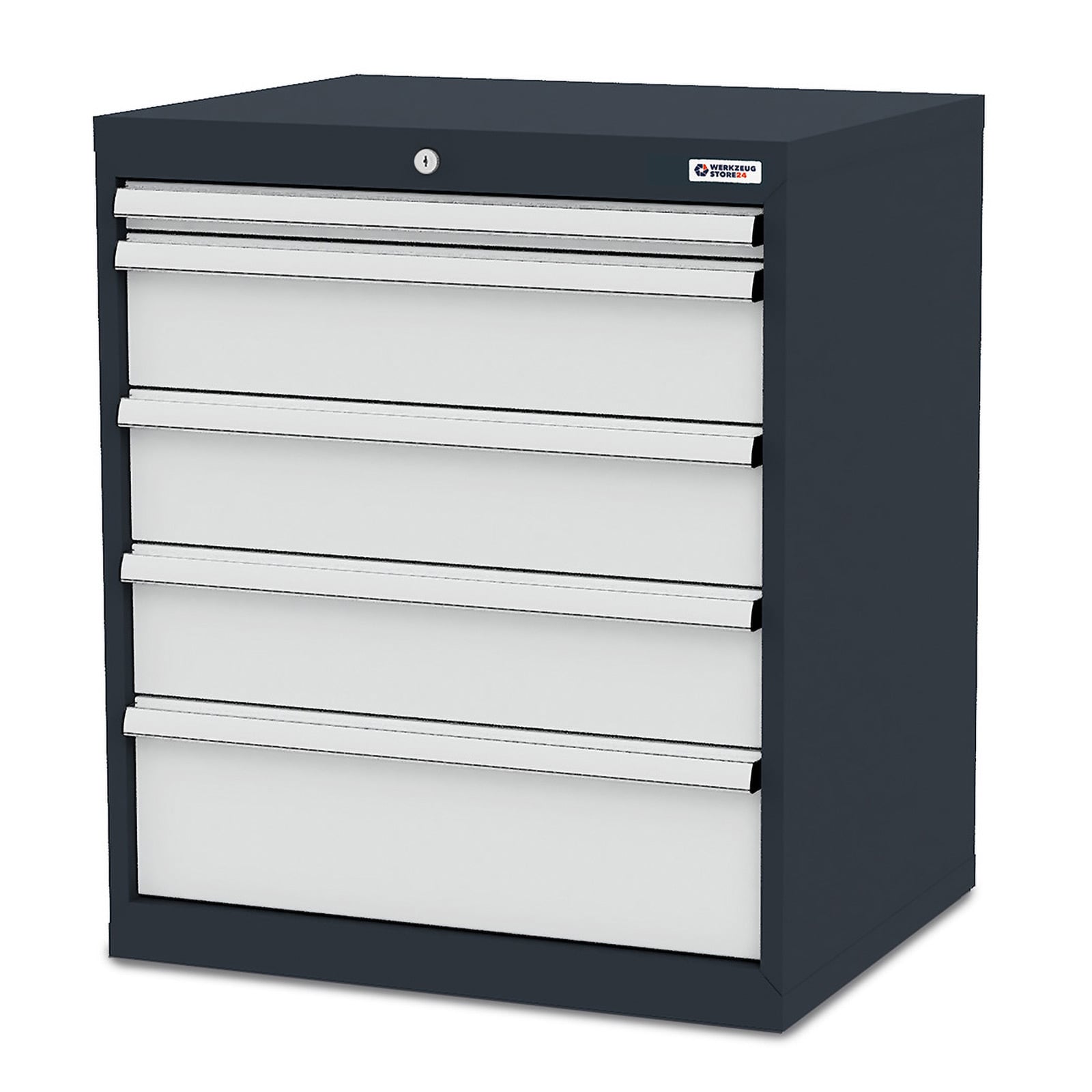 WS24 Schubladenschrank Schubladen: 1 x 50 3 x 150 1 x 200 B x T x H 700 x 575 x 820 mm - WS24-100262