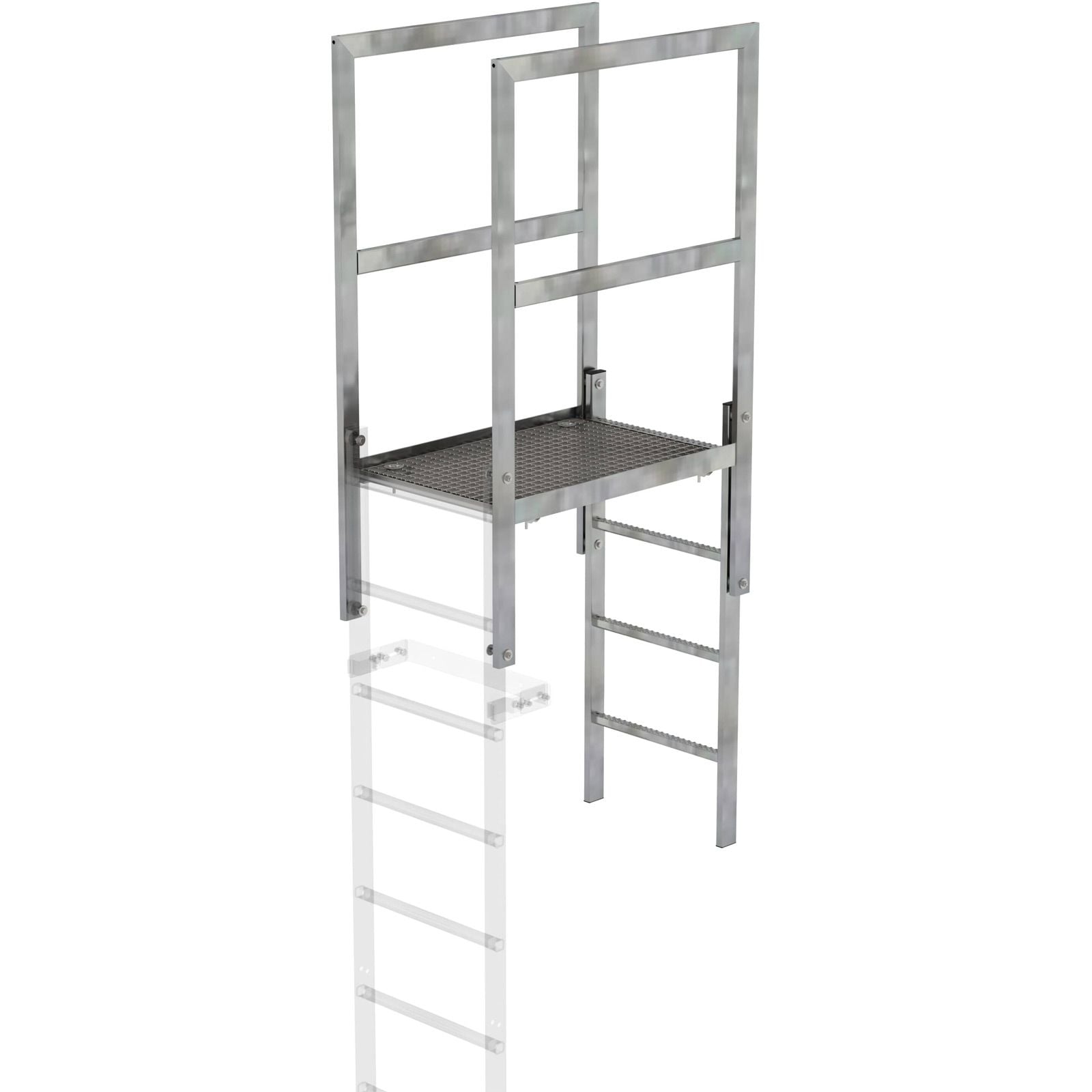 Günzburger Steigtechnik Attika-Überstieg Stahl verzinkt Länge 930 mm - 063181