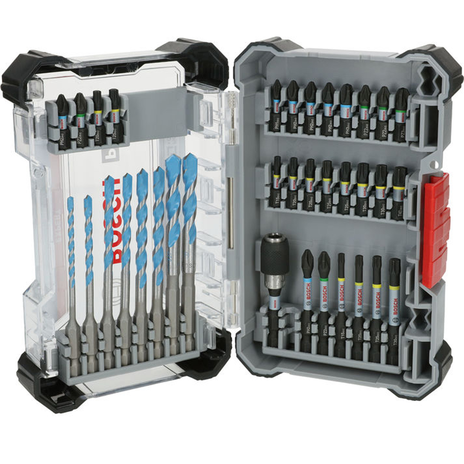 Bosch PRO Impact Schrauberbits und Multi Construction Bohrer Mixed Set 35-tlg. - 2608521U82