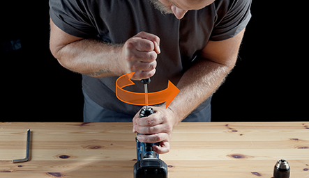 Mit Spindelstopp – Schritt 10