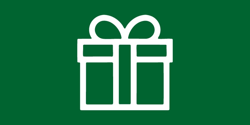 Geschenkpaket-Icon als Symbol für Prämien oder Bonusaktionen