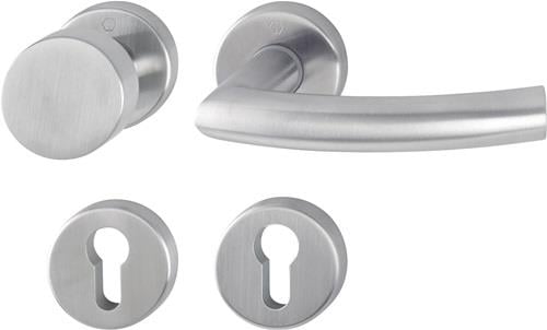 HOPPE Rosettengrt.Tro.E58/42KV/42KVS/1430Z VA F69 rd.PZ DIN L/R fl.D/K - 2821427