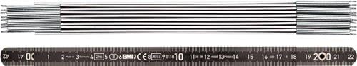 BMI Gliedermaßstab L.2m B.14mm mm/cm EG II Alu.schwarz - 961200044S