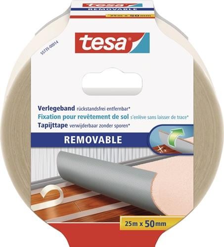 Tesa doppelseitiges Verlegeband 55735 Länge 25 m Breite 50 mm - 55735-00014-11