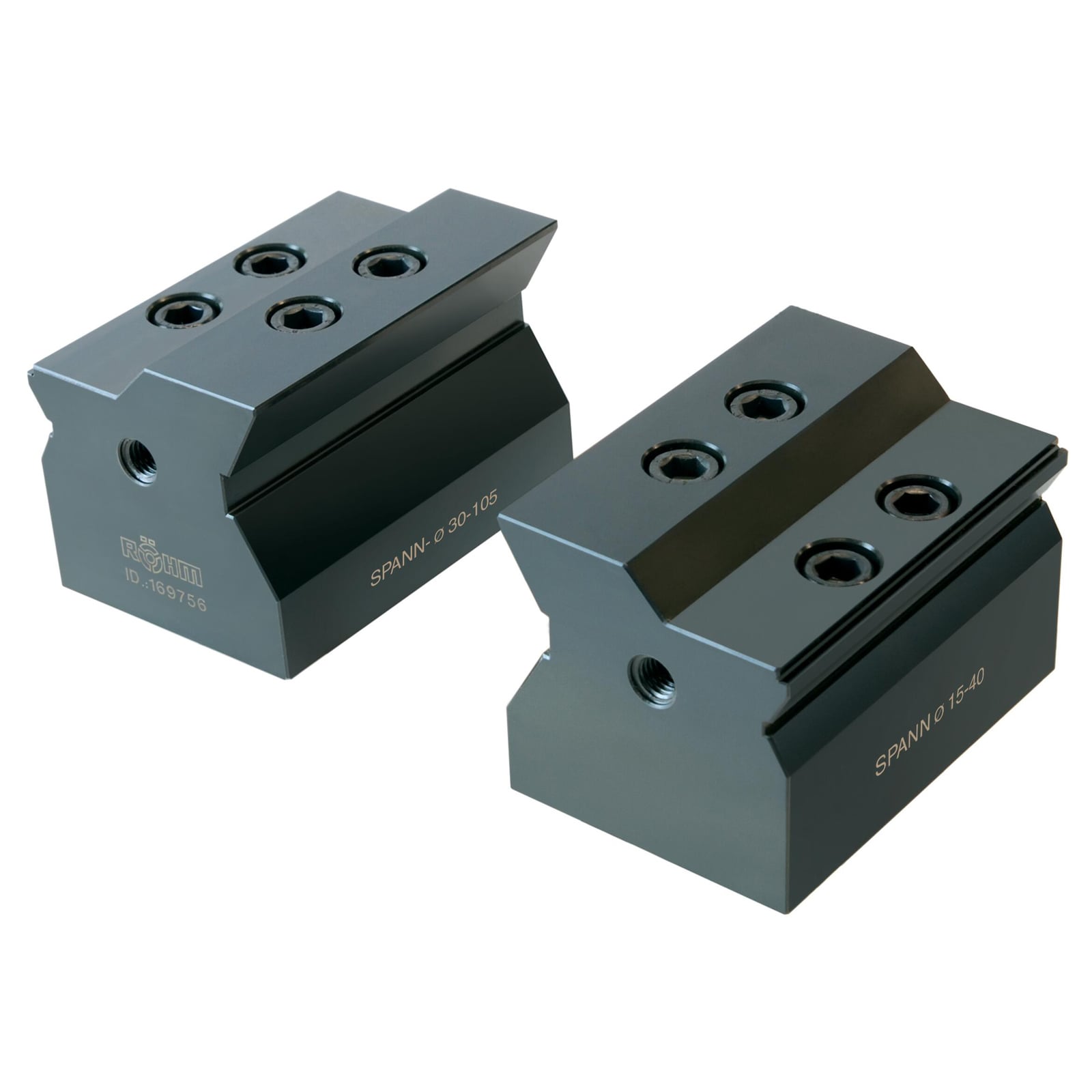 Röhm Doppel-Prismenbacke, umkehrbar, mit Feinstufe, Größe 92 - 169754