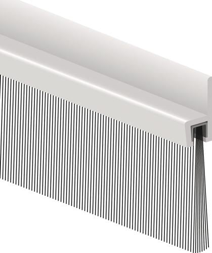 Ellen Bürstendichtung L.1.000mm B.8,5mm Gesamt-H.50mm m.strapazierfähiger Bürs - 308101