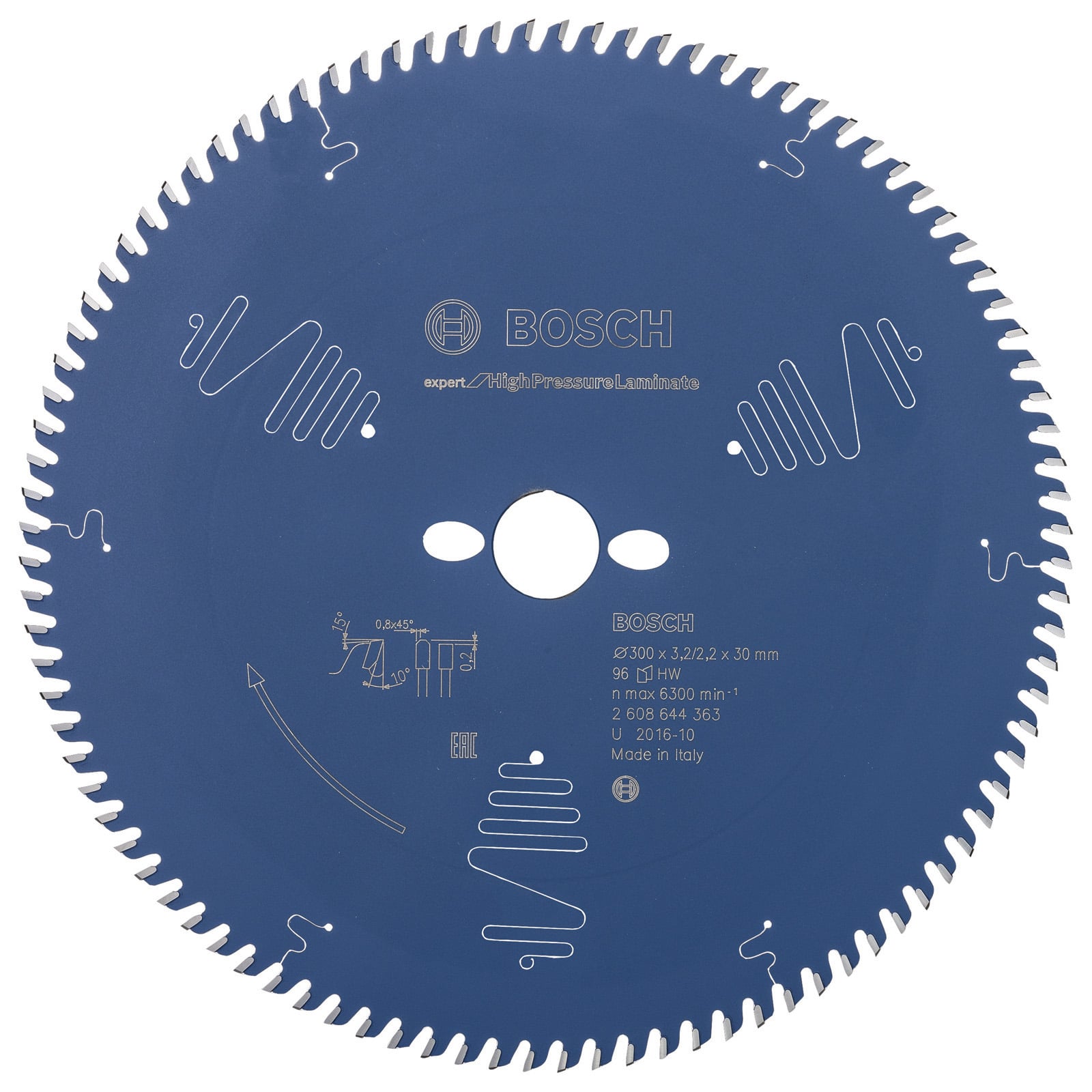 Bosch Kreissägeblatt Expert for High Pressure Laminate für Tischsägen 300 x 30 x 3,2 mm 96 - 2608644363