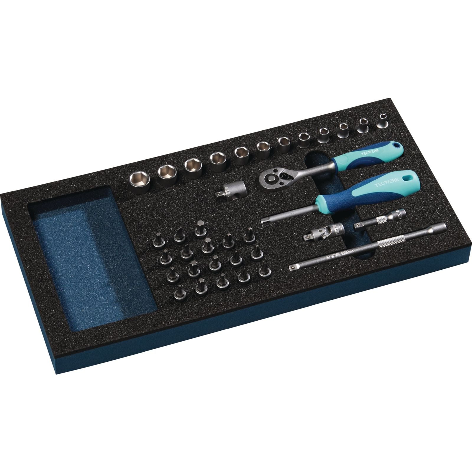 Werkzeugmodul 36-tlg.1/3-Modul Steckschlü.TECWERK