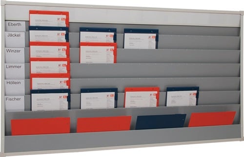EICHNER Planungstafel H900xB1580xT78mm 6 Schienen - 9019-00114