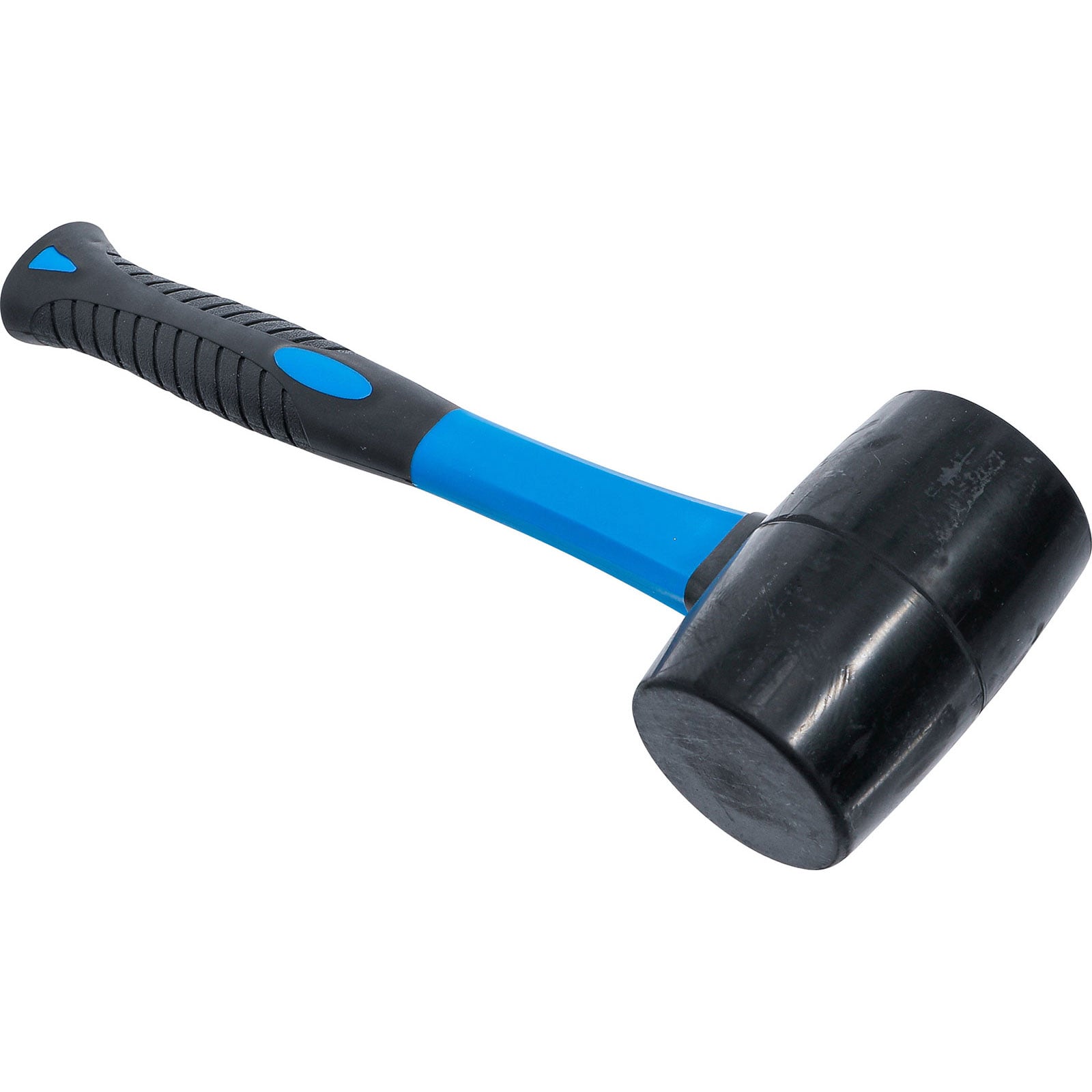 BGS Gummihammer Fiberglasstiel schwarzer Kopf Ø 60 mm 500 g - 1961