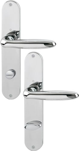 HOPPE Langschildgarnitur Verona M151/302 MS F49-R SK/OL 78mm DIN L/R - 2803755