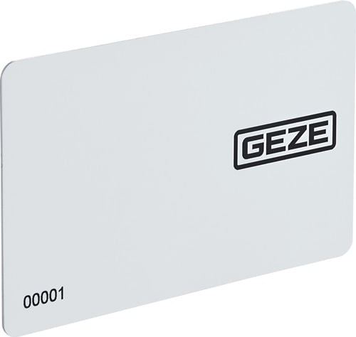 GEZE Zutrittskontrollsystem Ausweiskarte MIFARE DESFireEV2 weiß RFID-Transponderkarte - 185711