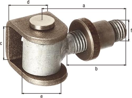 GAH Alberts Torband 72x50x44x35mm STA roh - 418328