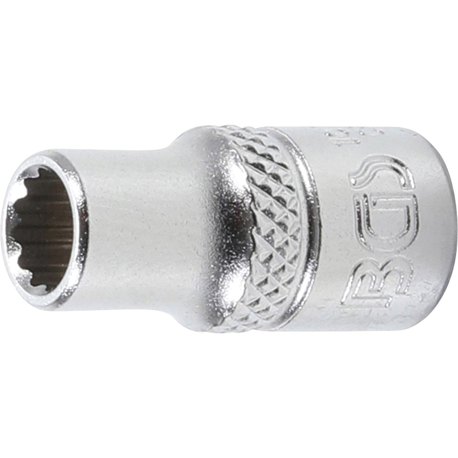 BGS Steckschlüssel-Einsatz Zwölfkant Antrieb Innenvierkant 6,3 mm (1/4") SW 6 mm - 10776
