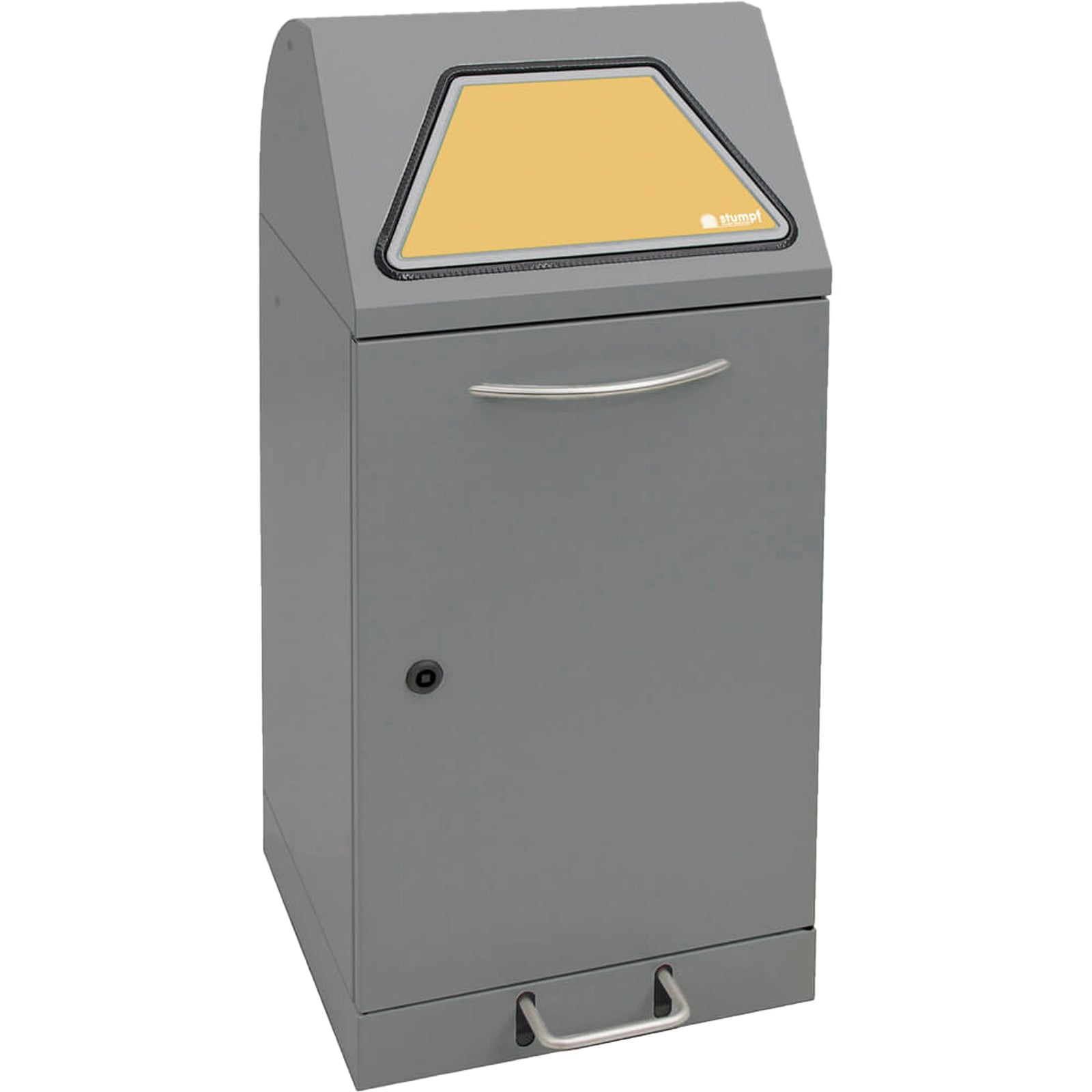 Stumpf Abfalltrennung Modul-Vario 60 graualu-struktur ProSlide-System 60l + Trethebel - 625-060-1-1-100