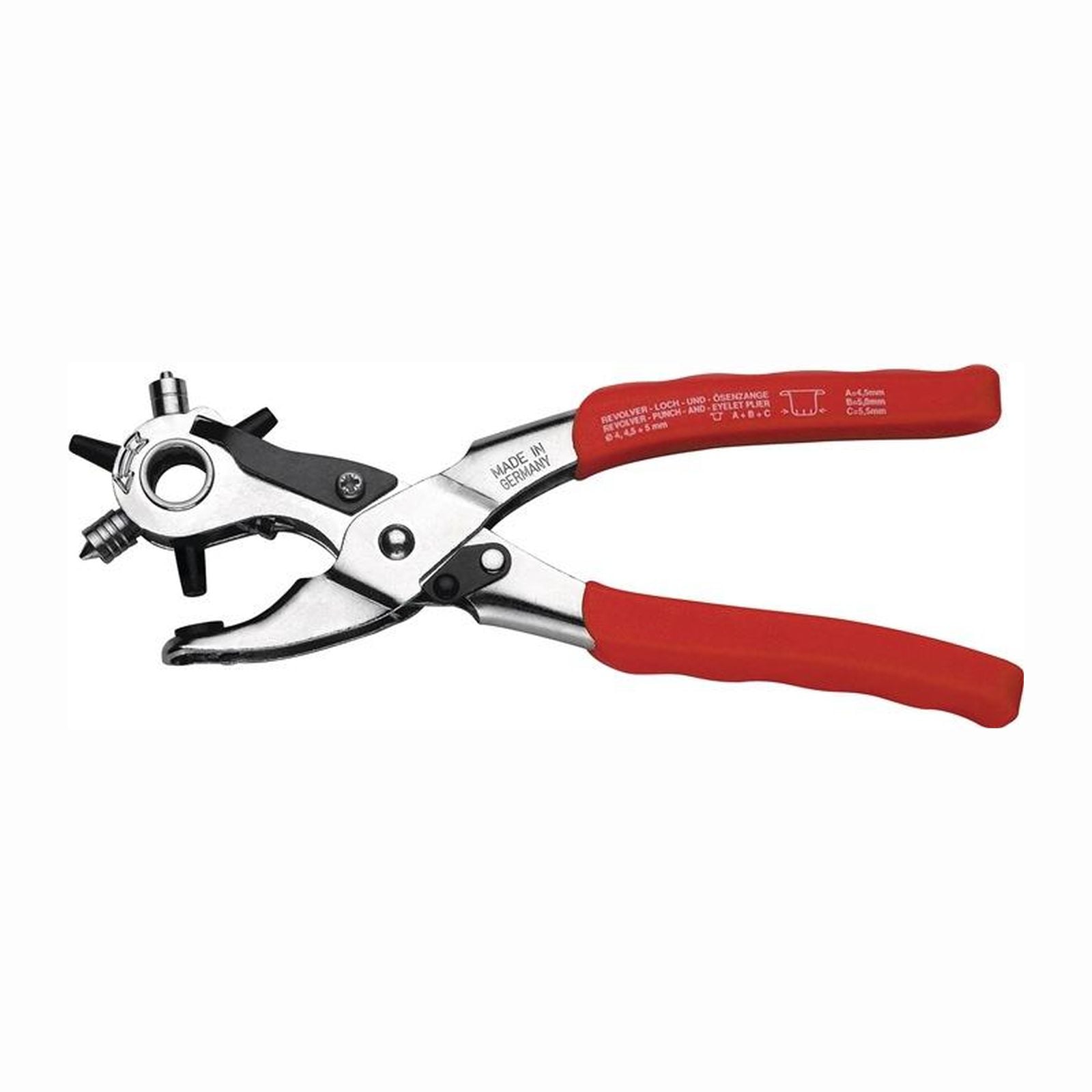 Revolverloch-/Ösenzange Gesamtlänge 225 mm - 0361-3601