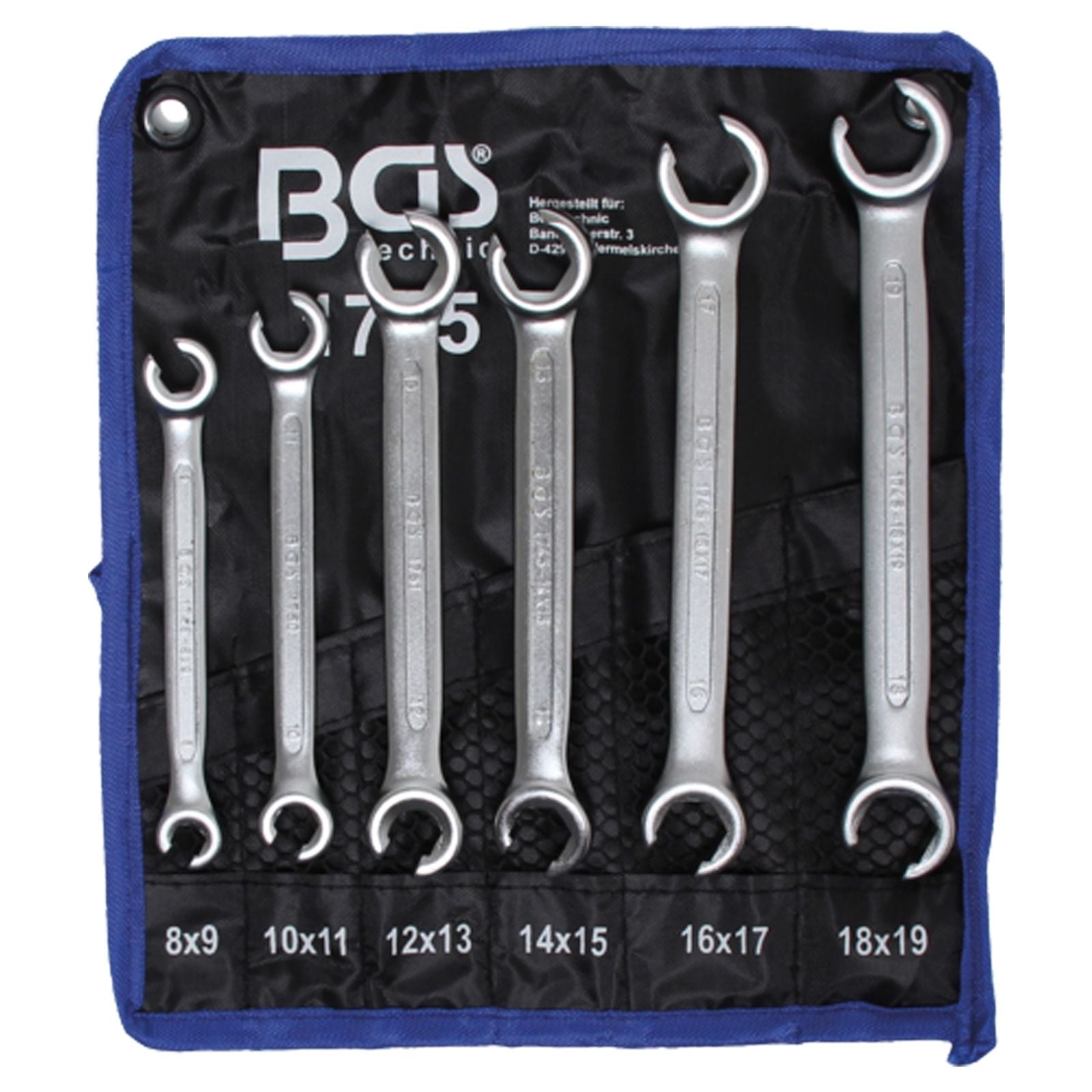 BGS Offener Ringschlüssel-Satz 6tlg. - 1745