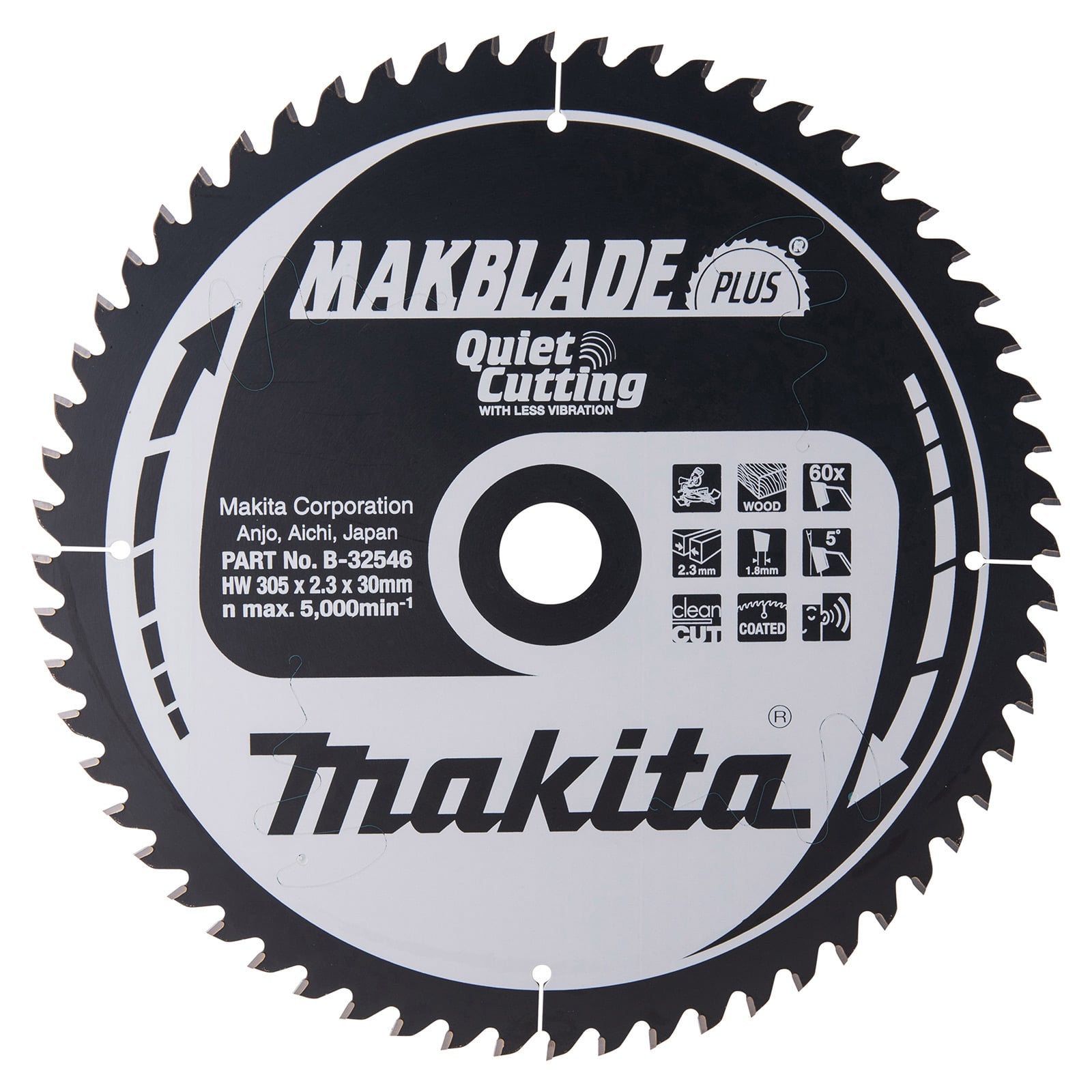 Makita MAKBLADE+ Sägeblatt 305x30x60Z - B-32546