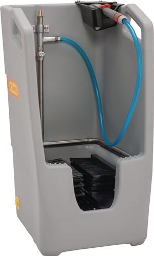 Stiefelreiniger B490xT530xH880mm m.Sammelstelle PE CEMO