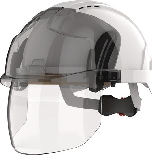 Industriehelm EVO® VISTAshield® weiß/smoke ABS EN 397,EN 50365 JSP