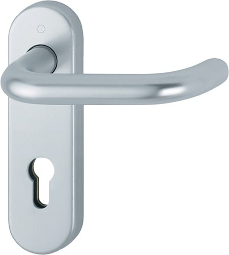 HOPPE FS-Garnitur Paris FS-138/353KH Alu.F1 D/D TS 45-65mm PZ rd DIN L/R - 10725654