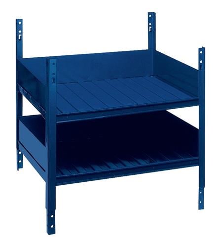 Regalelement LOGS 40 H520xB540xT390mm blau RAL 5022 m.Doppelfachboden LOGS - LOGS 40 RAL 5022