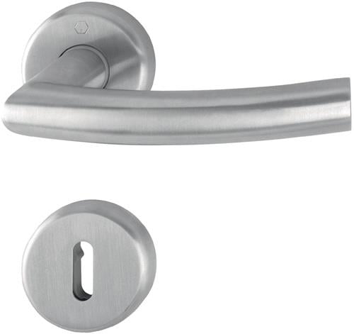 HOPPE Rosettengrt.Narvik E1430ZP/17KV/17KVS VA F69 rd.OB DIN L/R D/D - 3082380