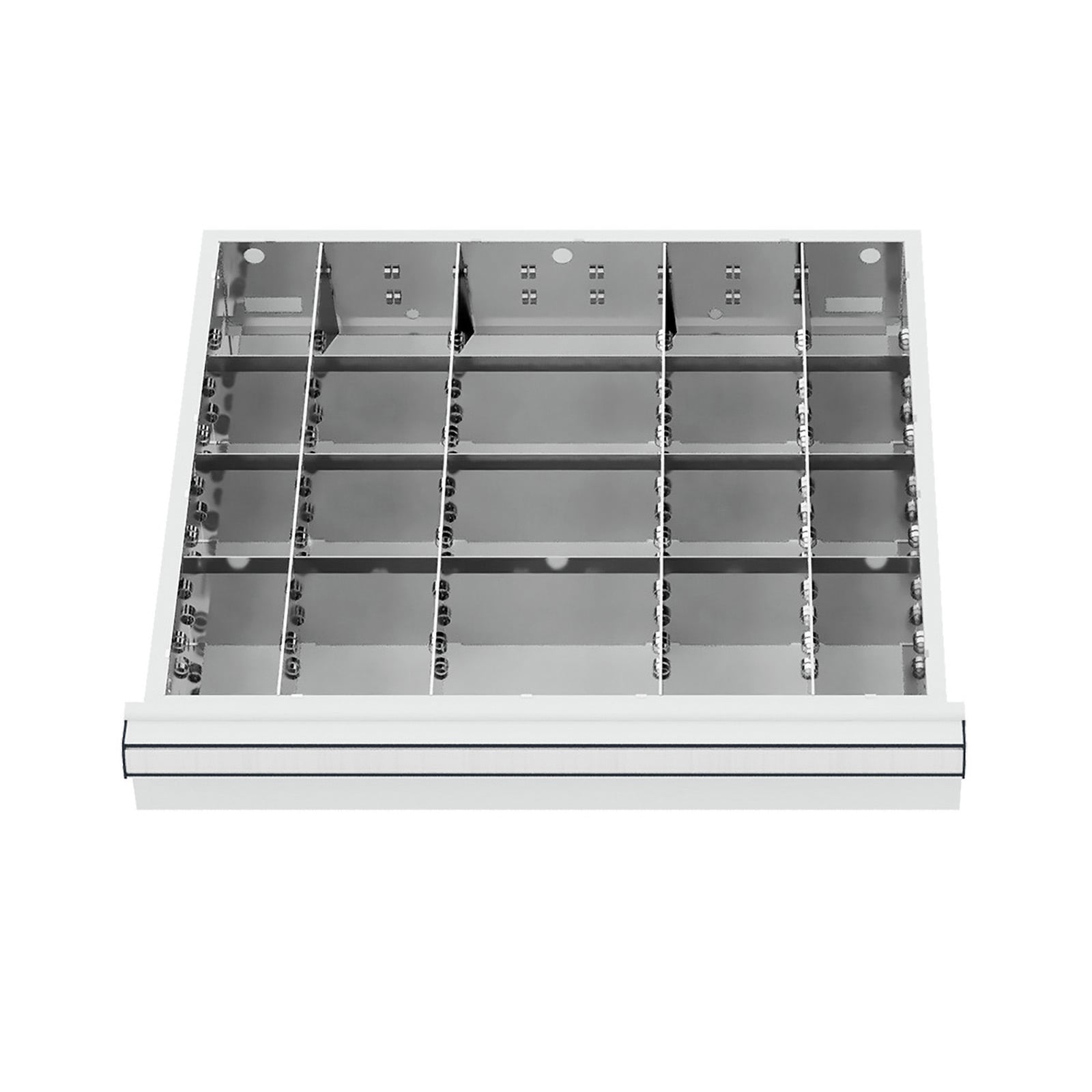 WS24 Schubladeneinteilung Metalleinteilung BLH 100/125 mm Innenmaß 500 x 450 mm - WS24-100168