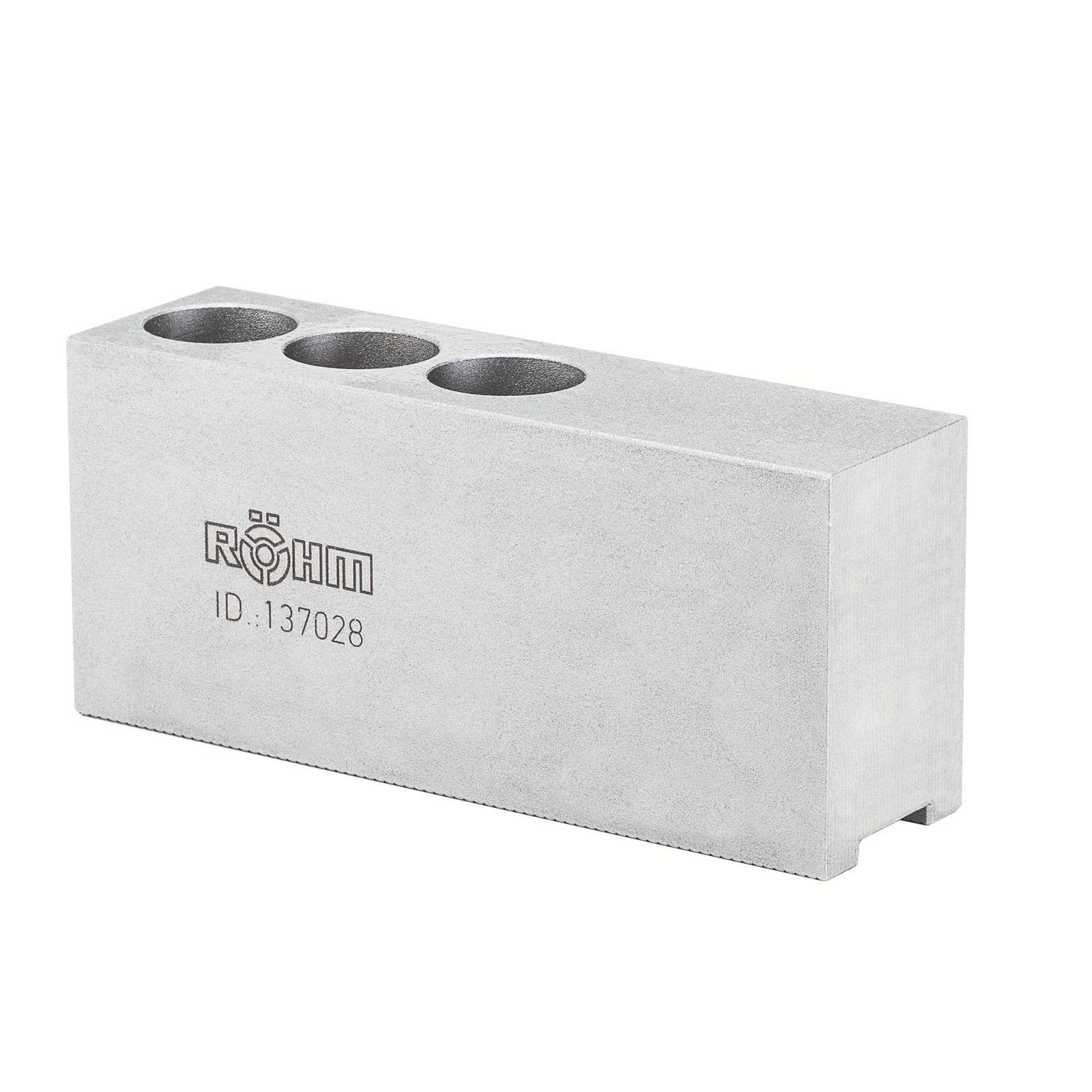 Röhm verlängerte Aufsatzbacken Größe 400/500, 3-Backen-Satz, Spitzverzahnung 90° - 137028