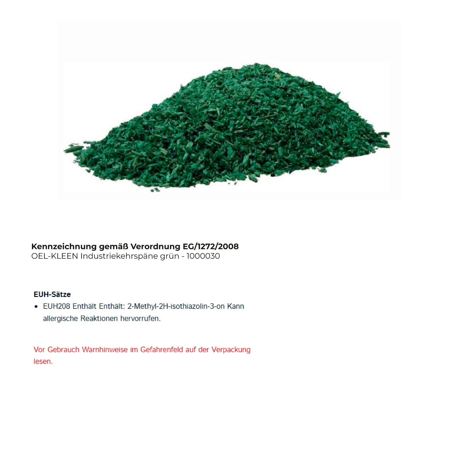 OEL-KLEEN Industriekehrspäne grün - 1000030